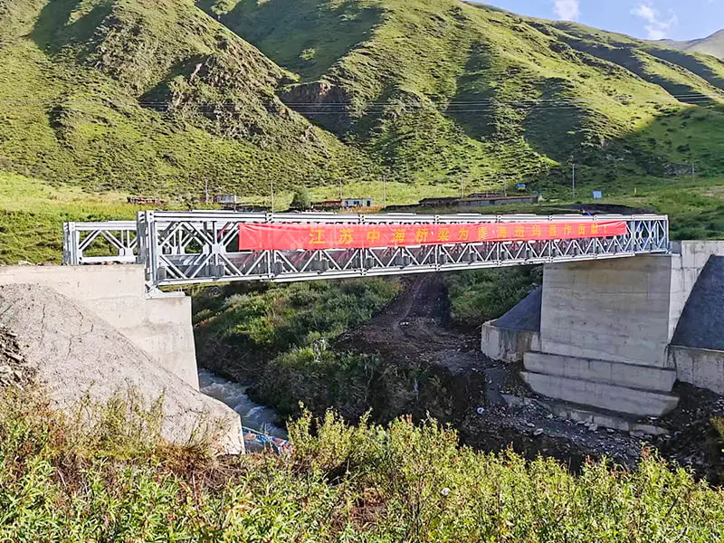 CB 100 Bailey Bridge dubbelrad enkellagers förstärkt galvaniserad Bailey Bridge