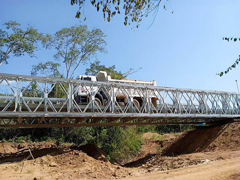 CB 200 Bailey Bridge 27-meters dubbelrad enkellagers förstärkt Bailey Bridge