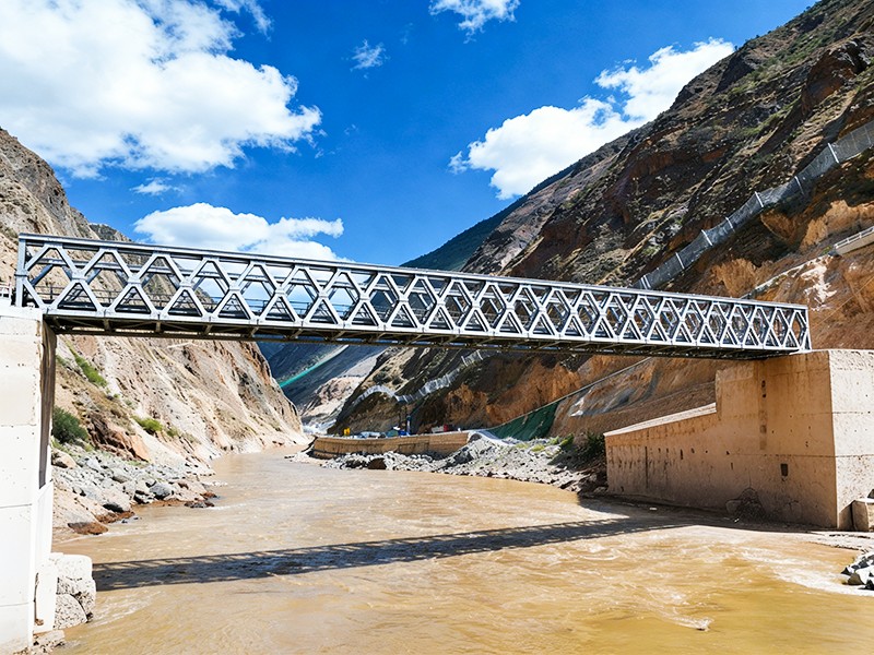 Stort spann galvaniserad truss Bridge