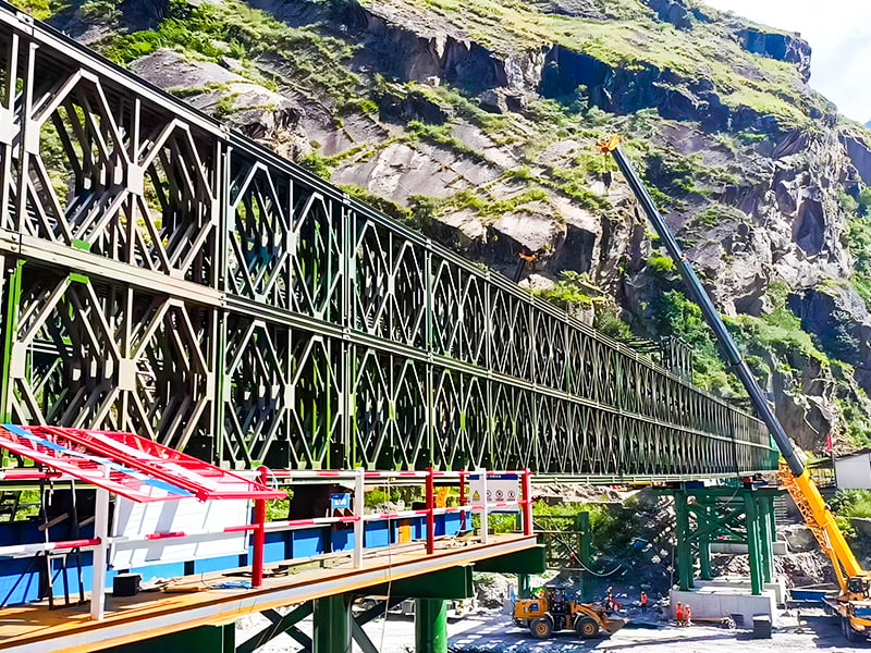 CB 200 Bailey Bridge Fyrradig dubbelskiktsförstärkt Bailey Bridge